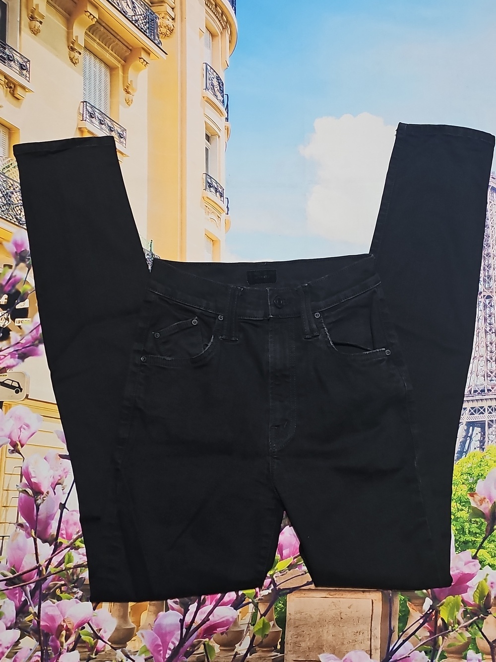 Mother Women's Black Jeans Dazzler Ankle Size 25